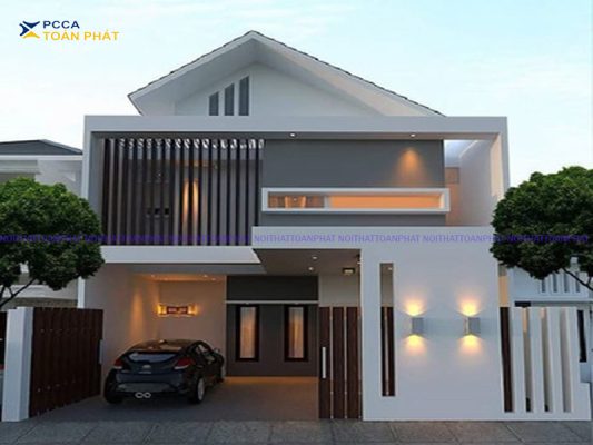 thiết kế nhà 6x10m 2 tầng 3 phòng ngủ